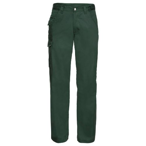Russell Europe Polycotton Twill Workwear Trousers Bottle Green